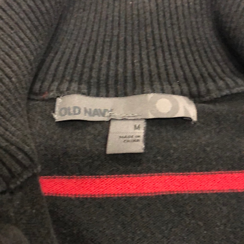 Men’s Old Navy 1/4 Zip Striped Sweater - Picture 4 of 7